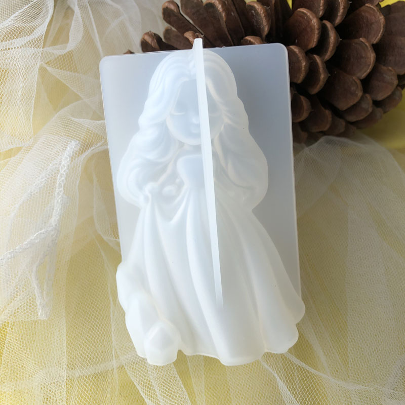 Soap Making Supplies Australia - 3D Cute Princess Silicone Candle Mould