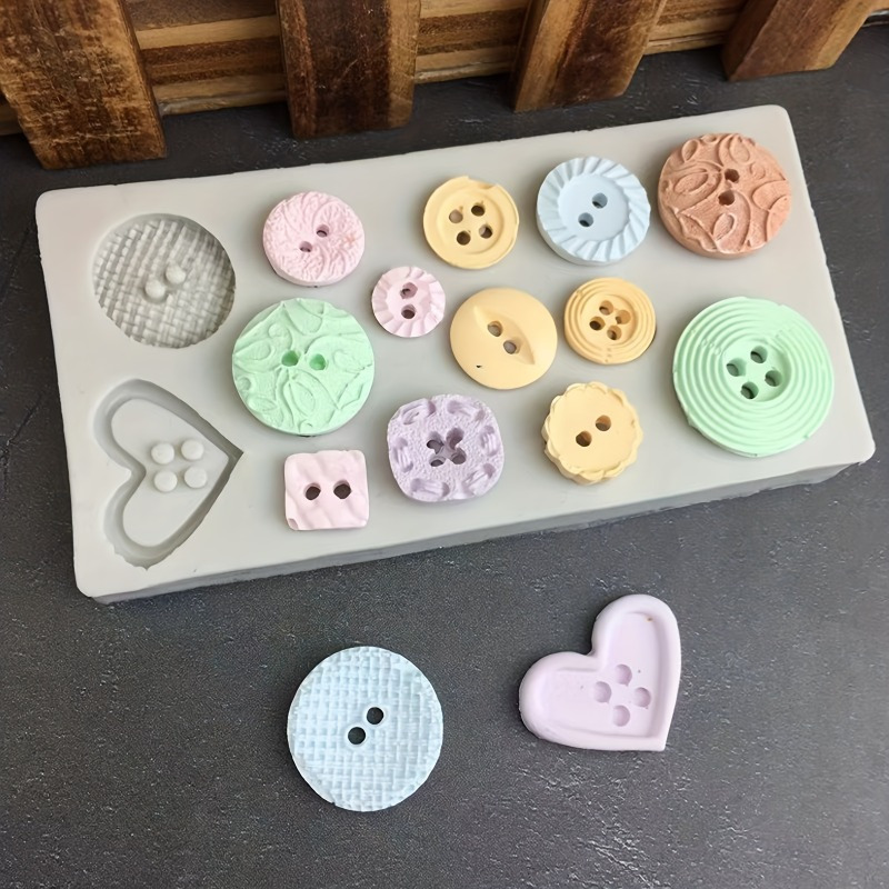 Soap Making Supplies Australia - Buttons Shape Silicone Mold Silicone Mold