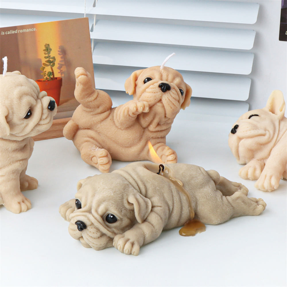 3D Dog Silicone Candle Molds S - Soap Making Chemical recension och pris