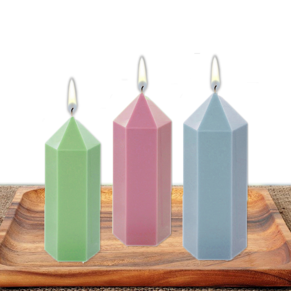 3D Hexagonal Column Candle Mol - Soap Making Lab recension och pris