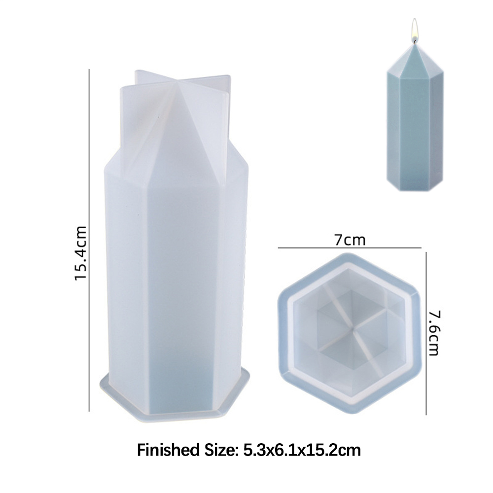3D Hexagonal Column Candle Mol - Soap Making Lab recension och pris