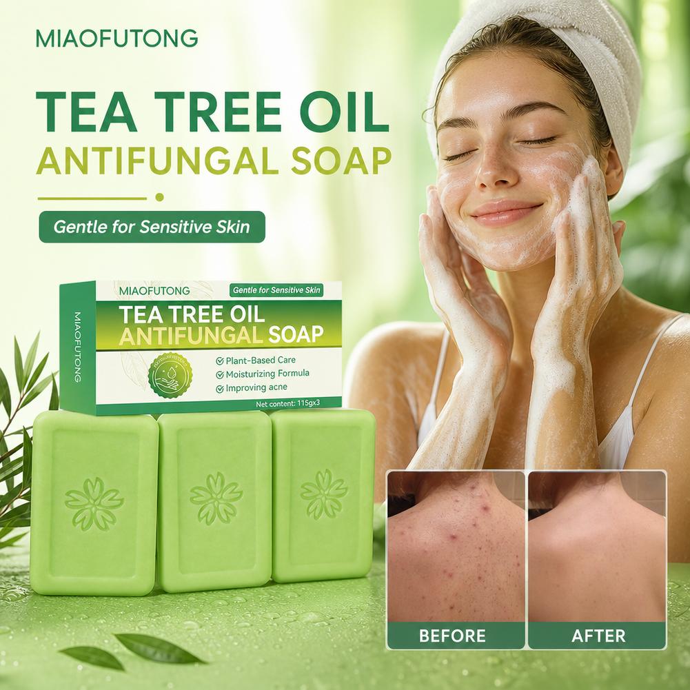 3pcs Tea Tree Oil Soap Bar Nat - Castor Oil Soap recension och pris