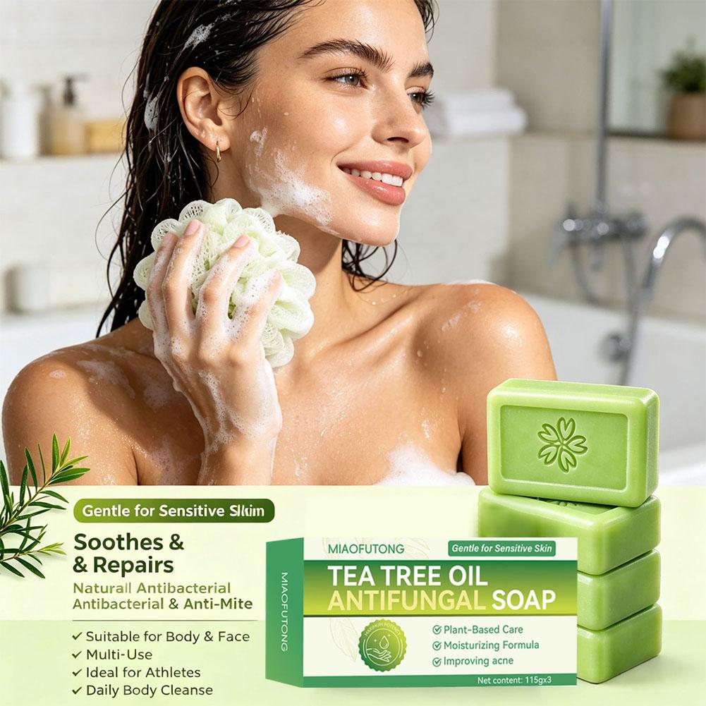 3pcs Tea Tree Oil Soap Bar Nat - Castor Oil Soap recension och pris