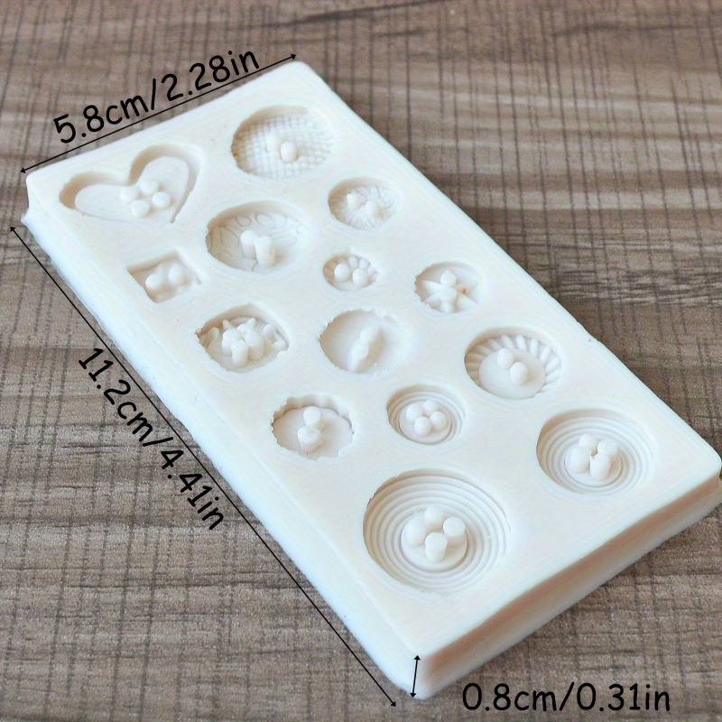 Buttons Shape Silicone Mold Si - Soap Making Supplies Australia recension och pris