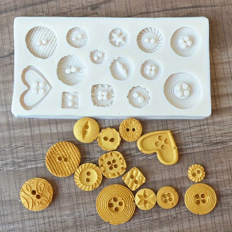 Buttons Shape Silicone Mold Si - Soap Making Supplies Australia recension och pris