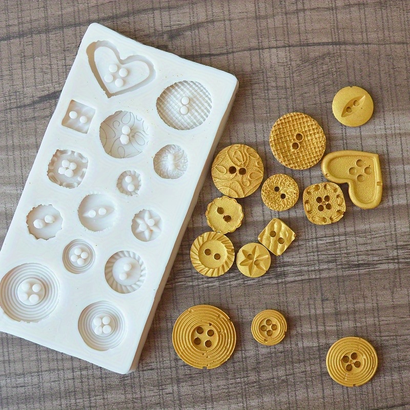 Buttons Shape Silicone Mold Si - Soap Making Supplies Australia recension och pris