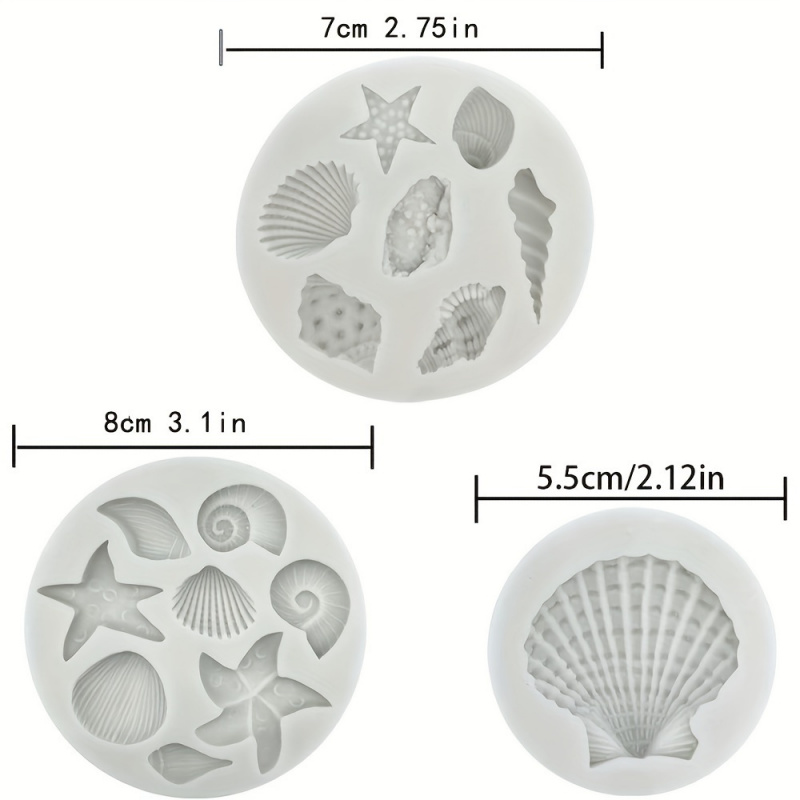3pcs/set, Shell Mold Set, Irre - Soap Making Chemical recension och pris