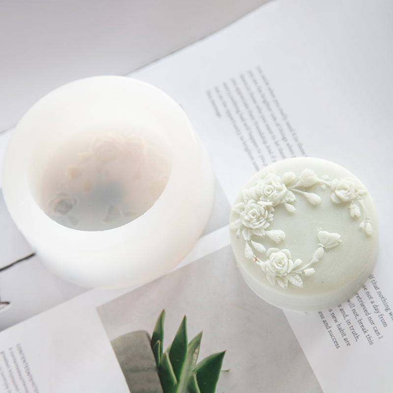 Round Shape Rose Flower Handma - Soap Making Chemical recension och pris