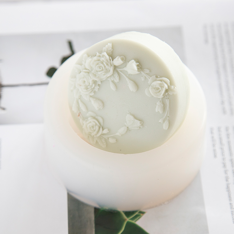 Round Shape Rose Flower Handma - Soap Making Chemical recension och pris