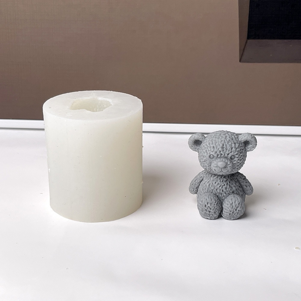 3D Cute Bear Candle Making Mou - Soap Making Chemical recension och pris