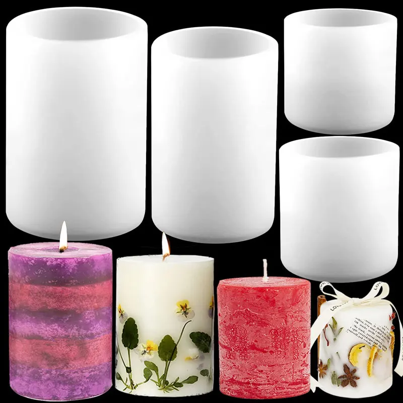 Cylinder Silicone Candle Molds - Soap Making Chemical recension och pris