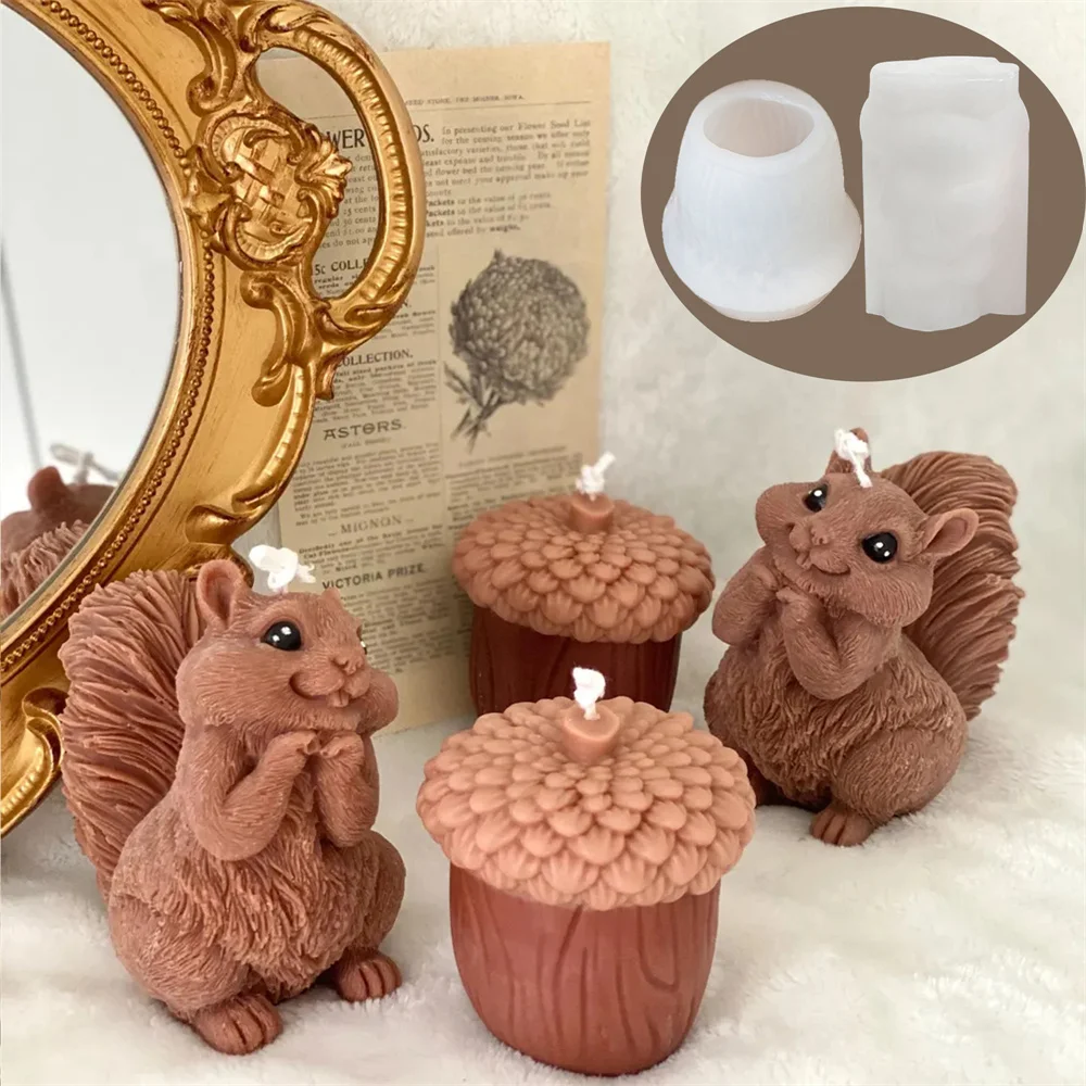 Cute Squirrel Candle Silicone  - Soap Making Chemical recension och pris