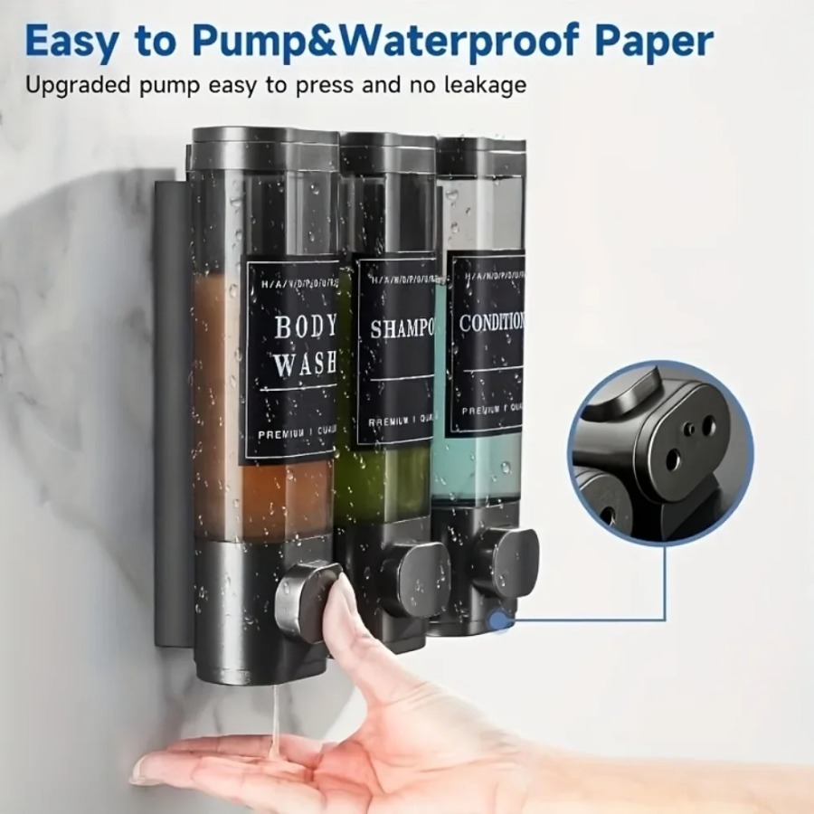 Wall Mounted Triple Shampoo Co - Soap Making Gel recension och pris