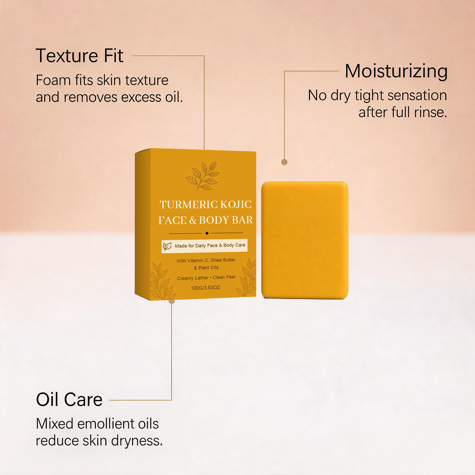 Turmeric Kojic Acid Handmade S - Castor Oil Soap recension och pris